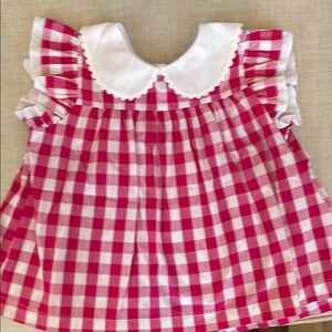 Bella Bliss Pink Gingham Kids Top